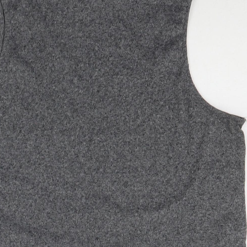 Divided Womens Grey Basic T-Shirt Size L