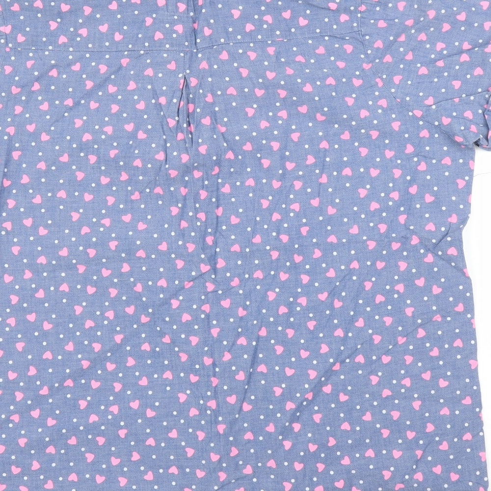 Matalan Womens Blue Basic Blouse Size L - PJ top