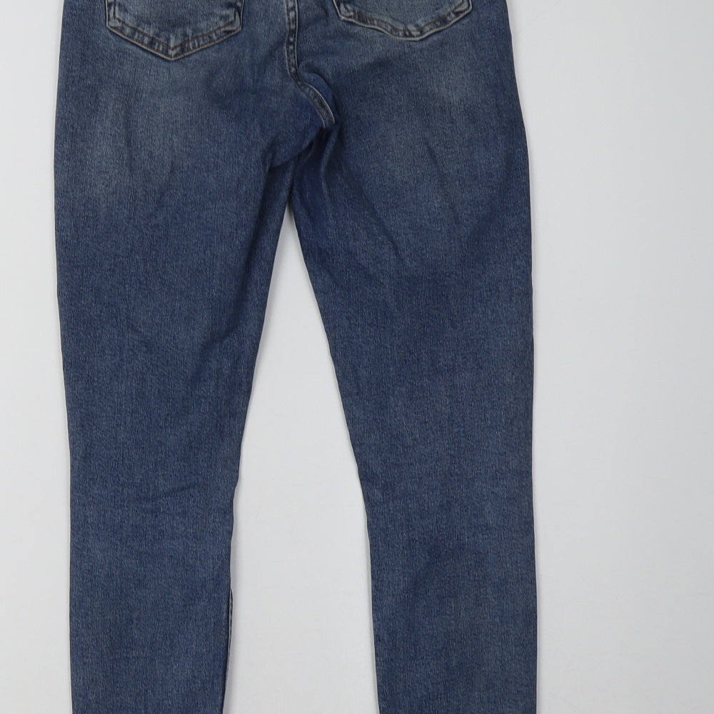 Topshop Womens Blue Denim Skinny Jeans Size 26 L30 in