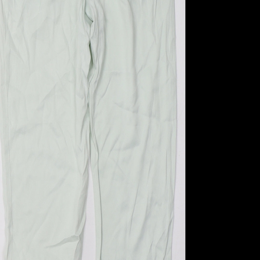 H&M Womens Green Trousers Size 8 L31 in