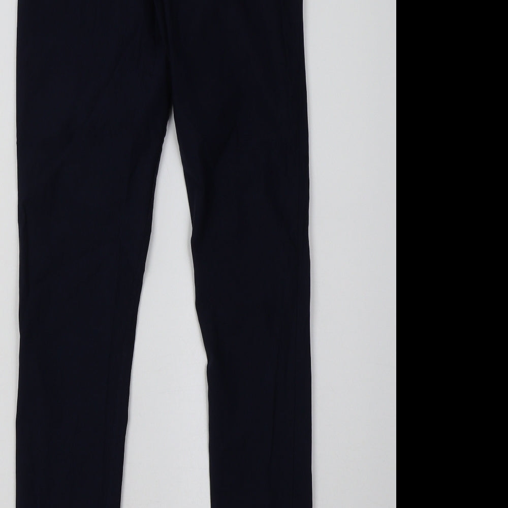 H&M Womens Blue Trousers Size 10 L32 in
