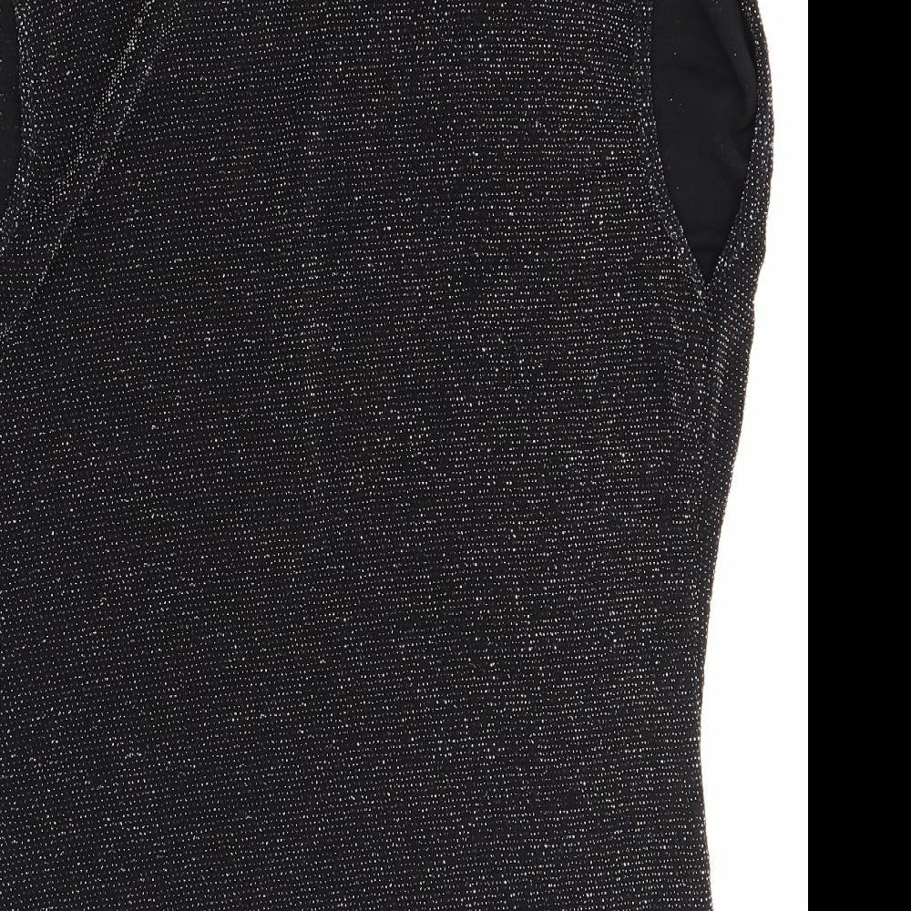 Select Womens Black Basic Blouse Size 14