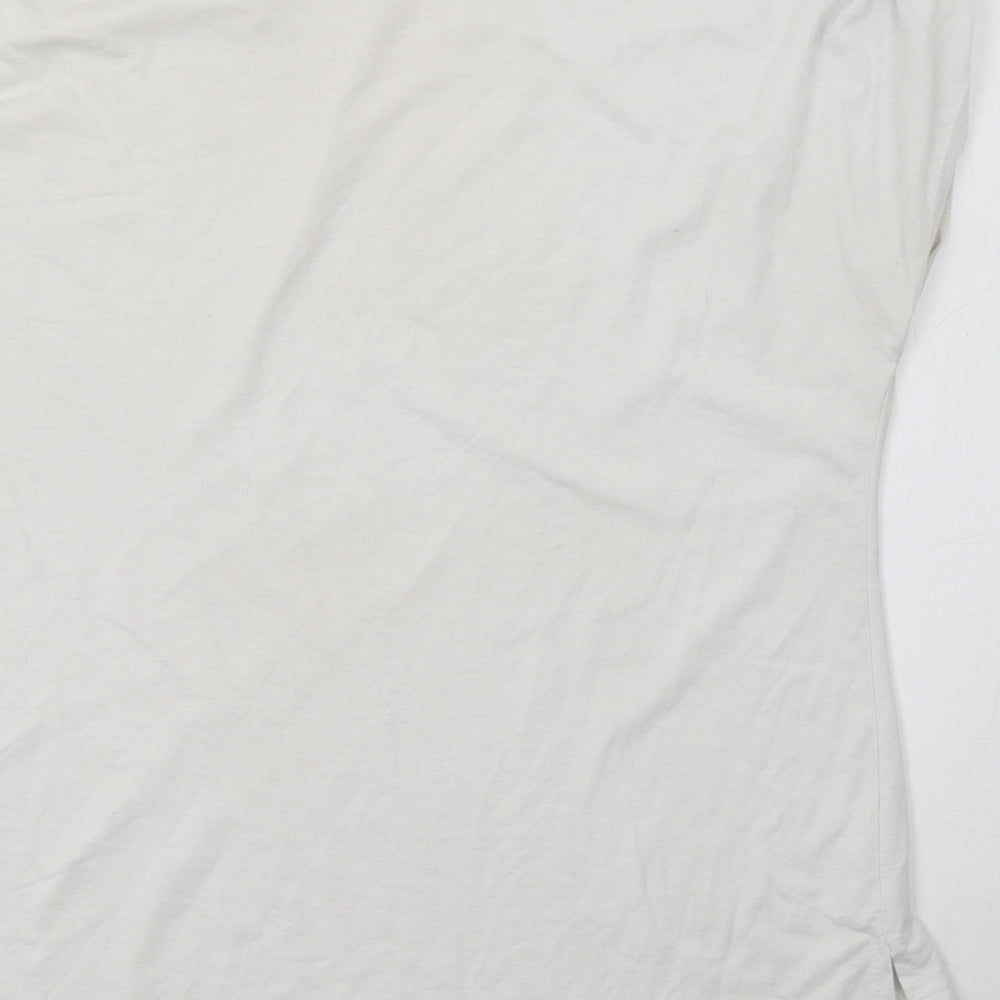 Peacocs Womens White Basic T-Shirt Size 10