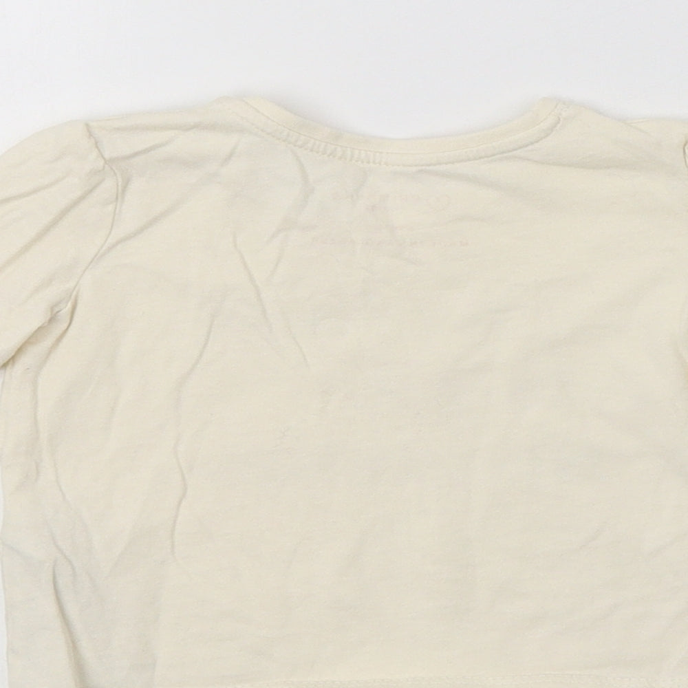 Primark Baby Ivory Basic T-Shirt Size 6-9 Months