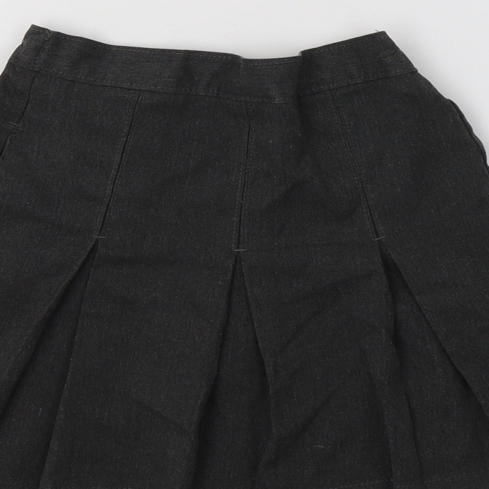 Marks & Spencer Girls Grey Pleated Skirt Size 3-4 Years - School Wear