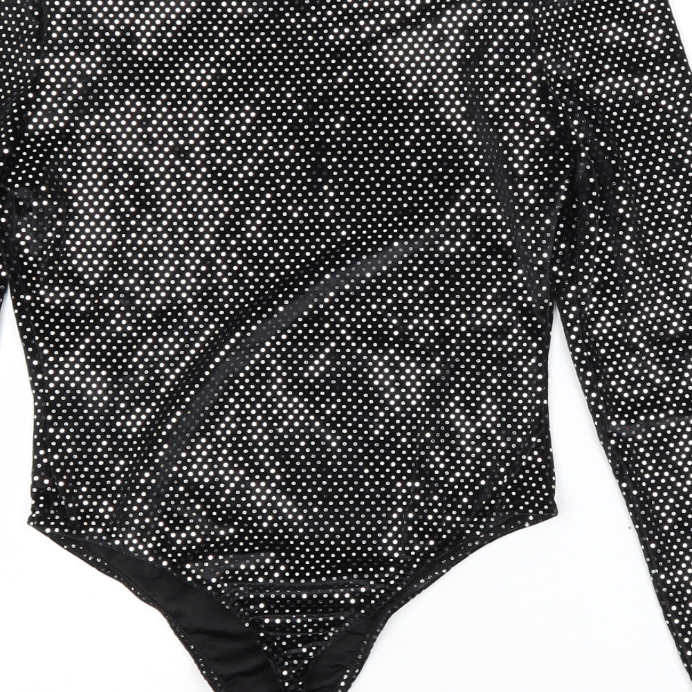 River Island Womens Black Unitard One-Piece Size 10