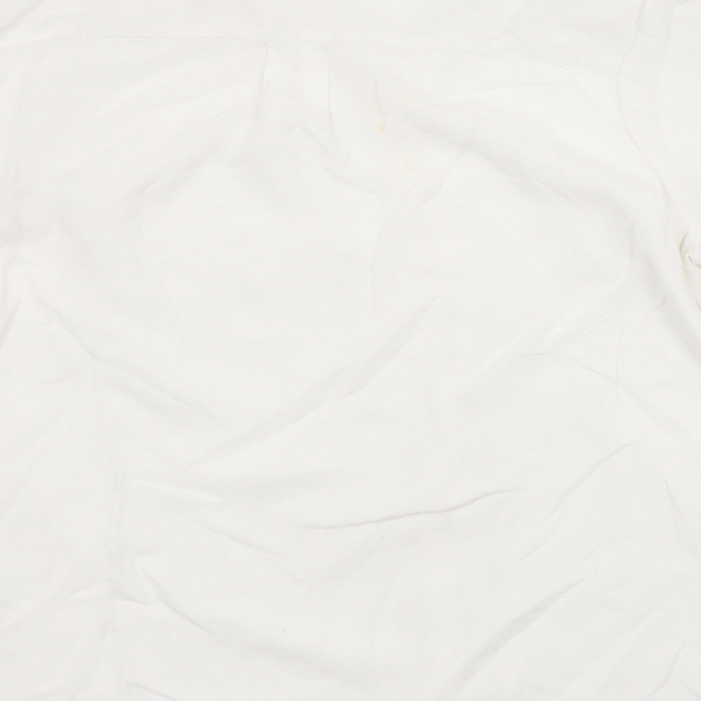 Papaya Womens White Basic Button-Up Size 10