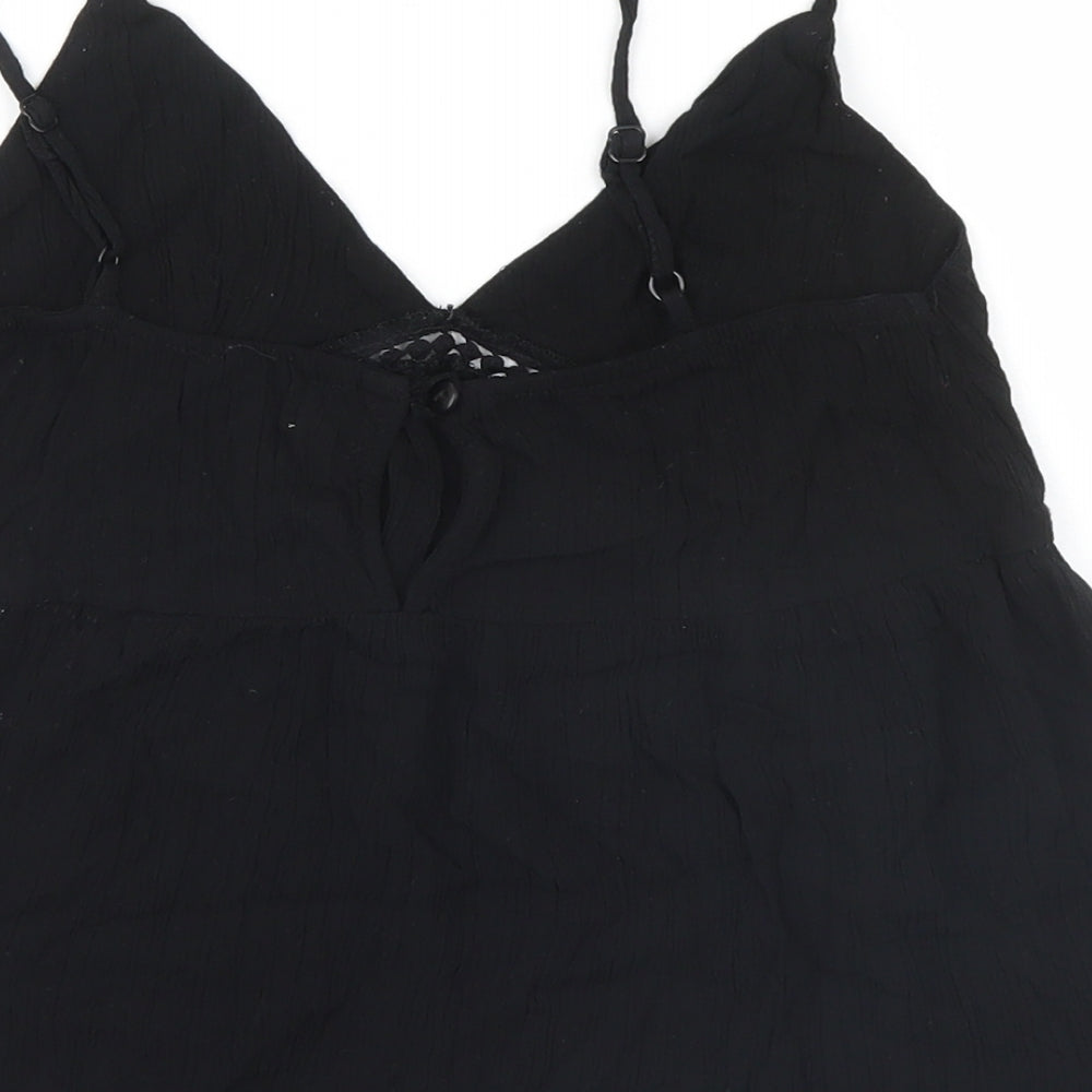 ASOS Womens Black Basic Tank Size 8