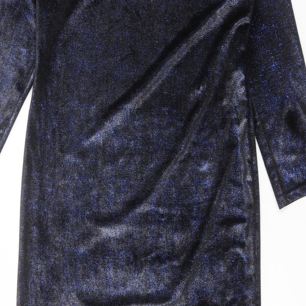 Topshop Womens Black A-Line Size 12