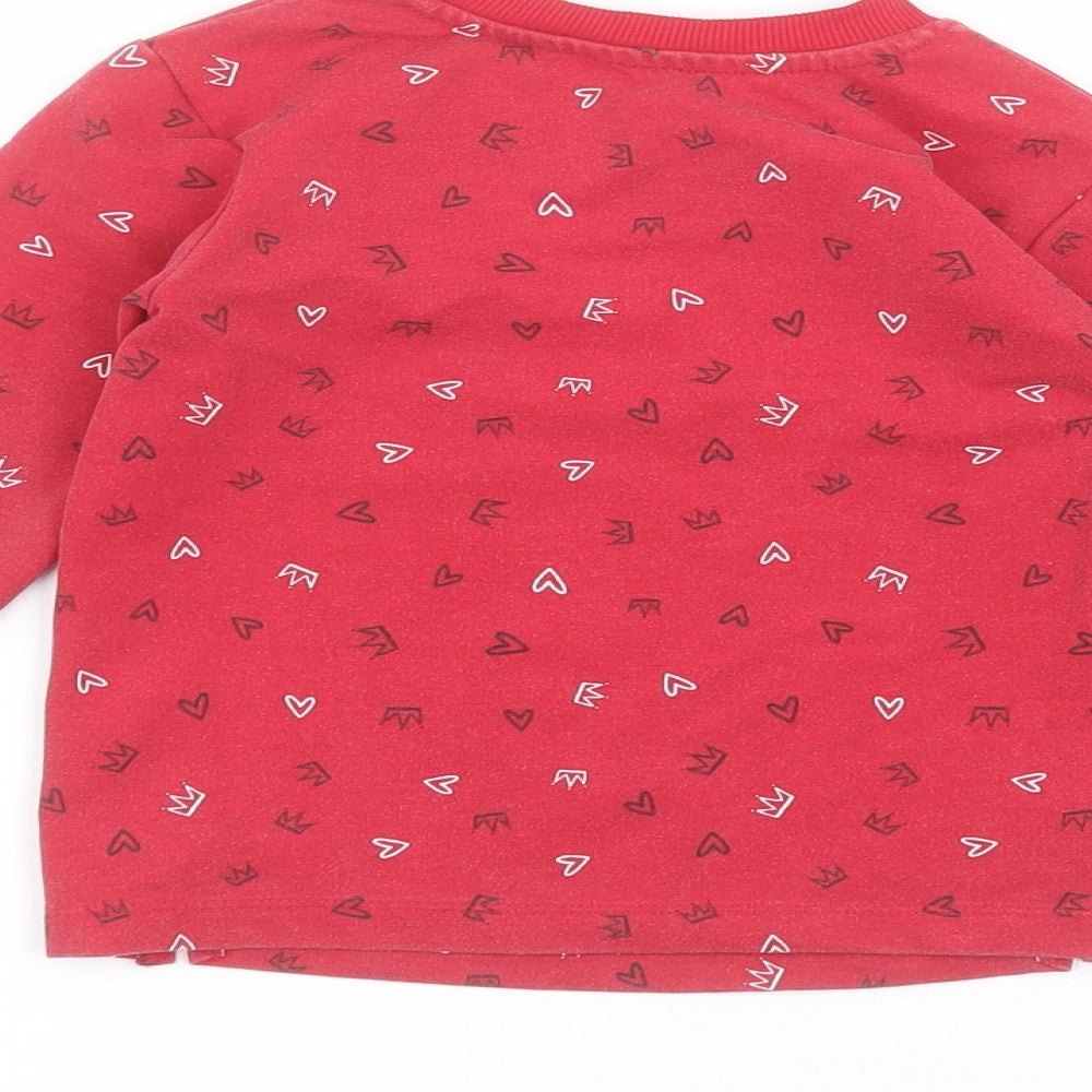 Matalan Boys Red Pullover Jumper Size 2-3 Years