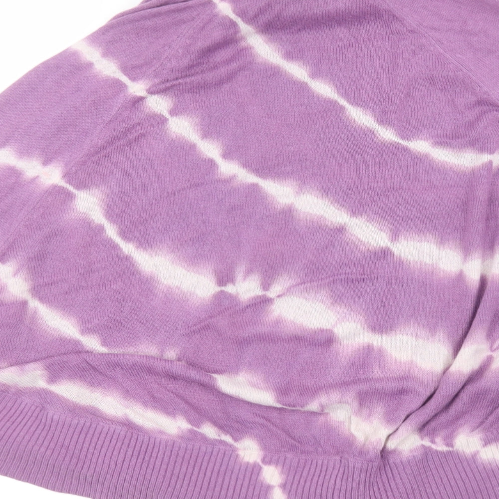 INC International Concepts Womens Purple Striped Pullover Jumper Size XL