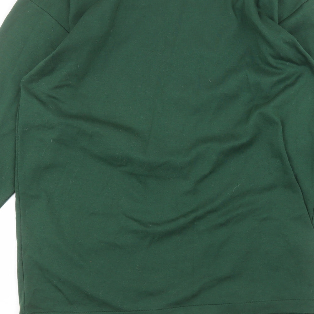 para Womens Green Cardigan Jumper Size S