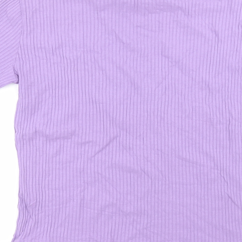 mackays Womens Purple Basic T-Shirt Size M