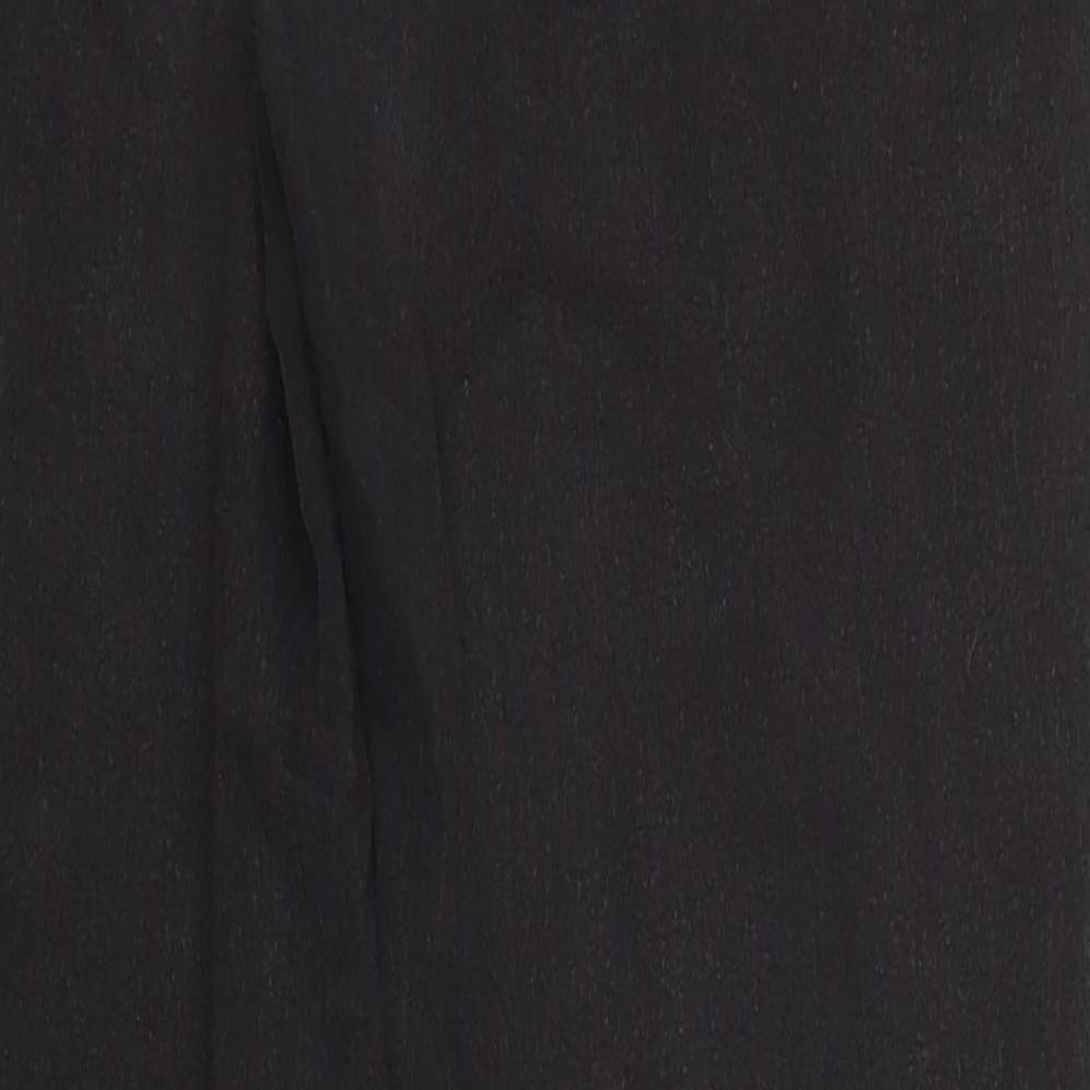 Denim & Co. Womens Black Tapered Jeans Size 14 L29 in