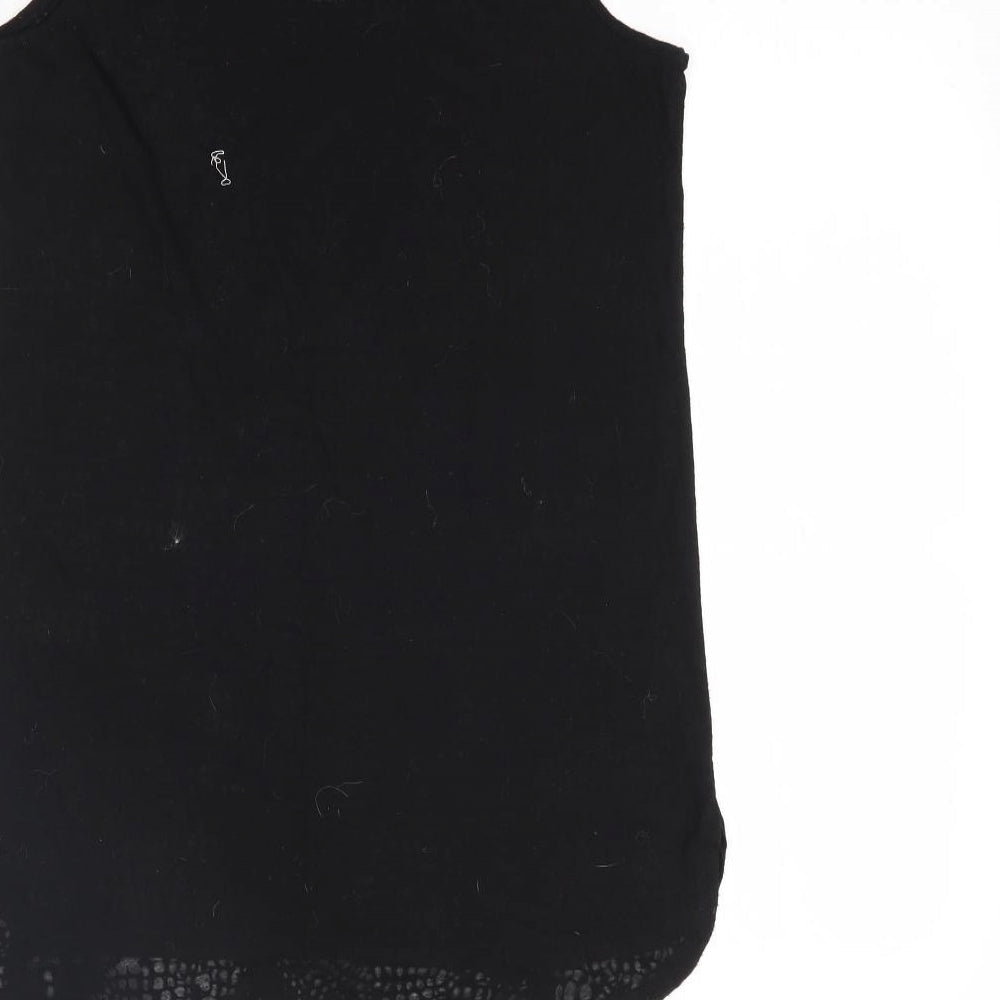 NEXT Womens Black Basic Tank Size 10