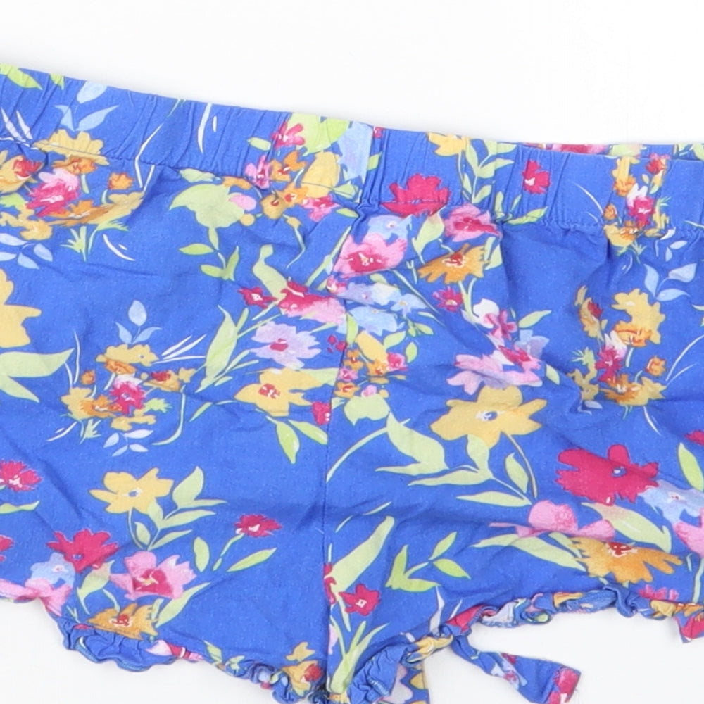 Love to Lounge Womens Blue Geometric Hot Pants Shorts Size 6