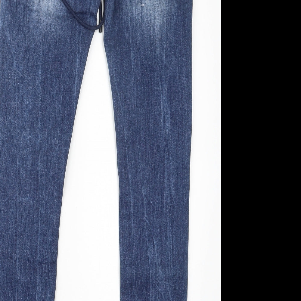 Preworn Womens Blue Denim Straight Jeans Size XS L28.5 in