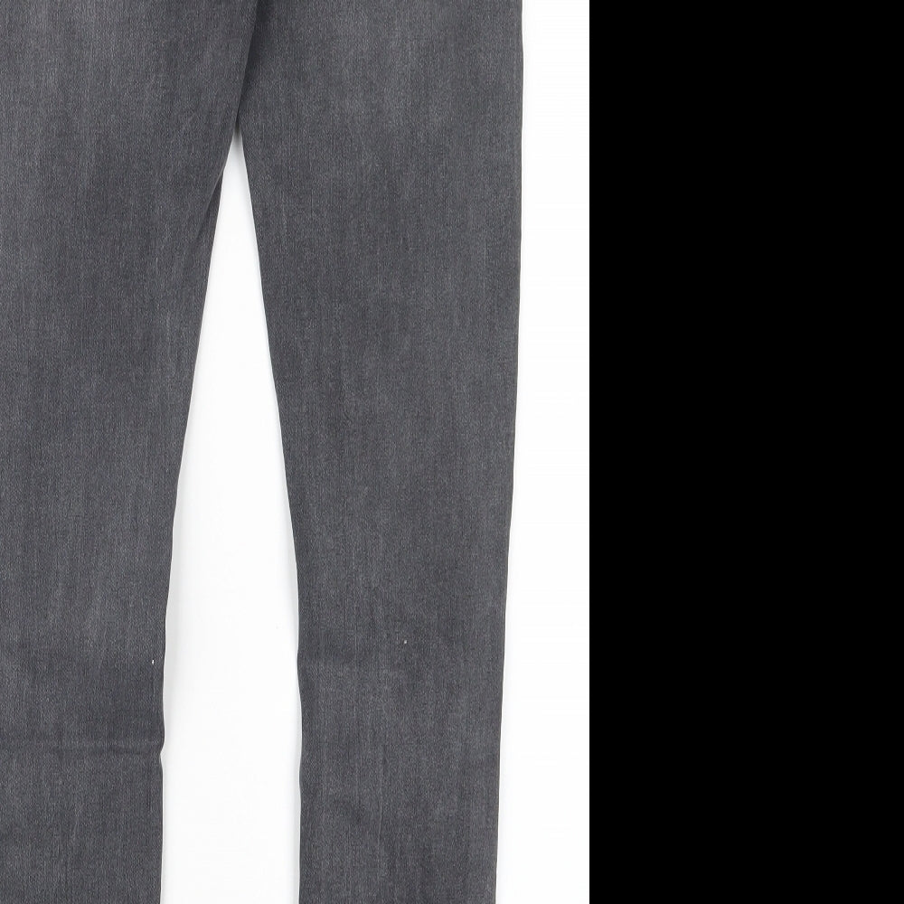 Preworn Womens Grey Denim Straight Jeans Size XS L28 in