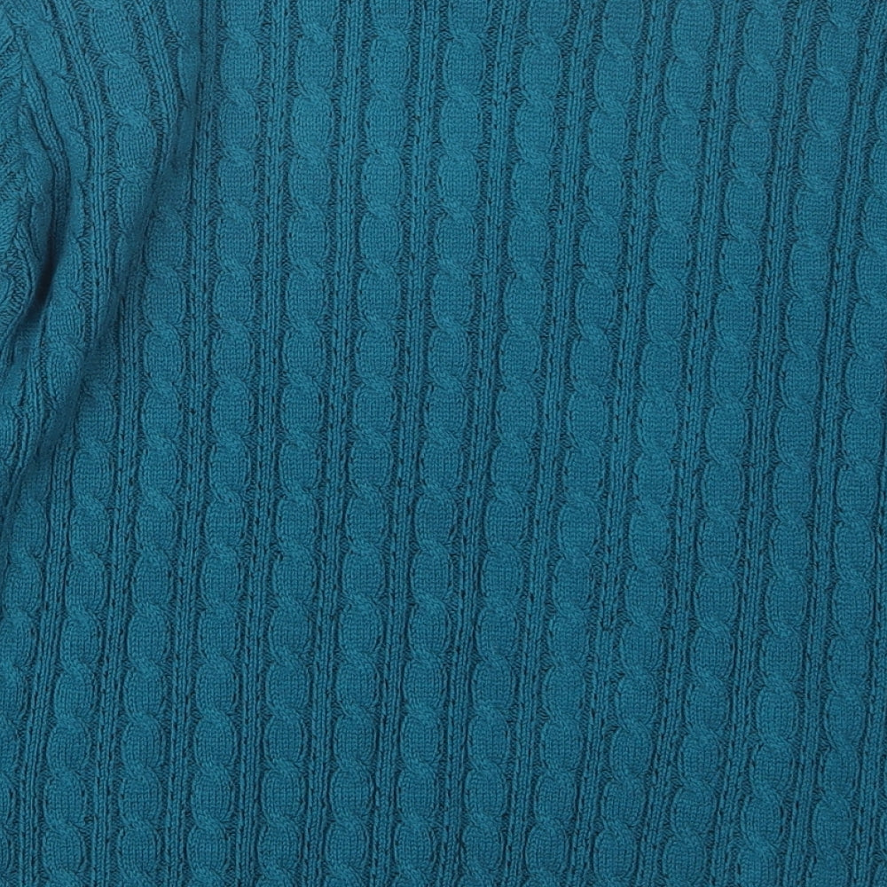 Beaumonde Womens Blue Knit Pullover Jumper Size M