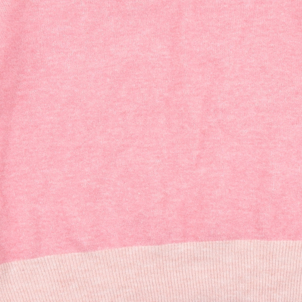 H&M Womens Pink Knit Pullover Jumper Size M