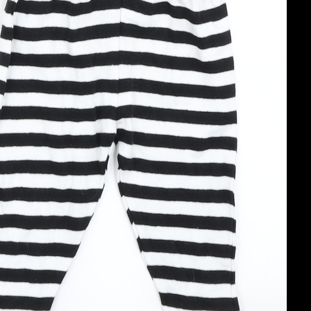 Primark Baby Black Striped Jogger Trousers Size 6-9 Months