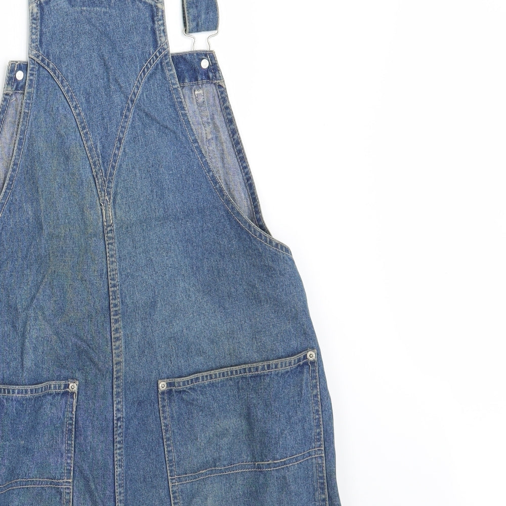 Style & Co. Womens Blue Denim Pinafore/Dungaree Dress Size 6