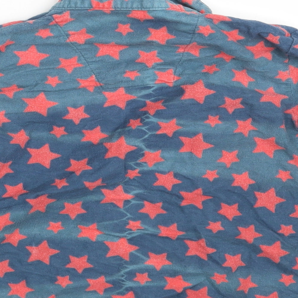Primark Boys Blue Geometric Pyjama Top Size 7-8 Years