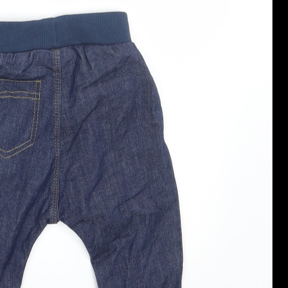 George Baby Blue Sweatpants Jeans Size 0-3 Months - Waist 14in; Inside leg 7in