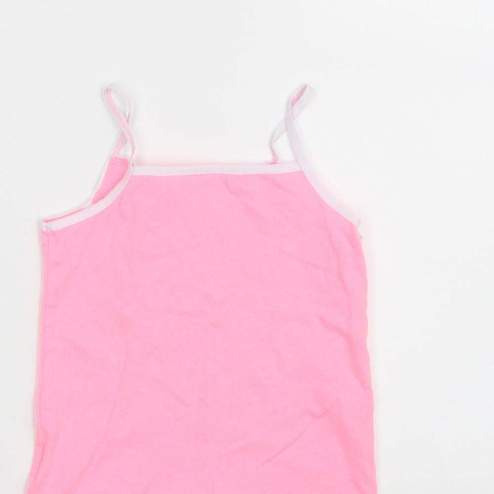 Primark Girls Pink Camisole T-Shirt Size 4-5 Years