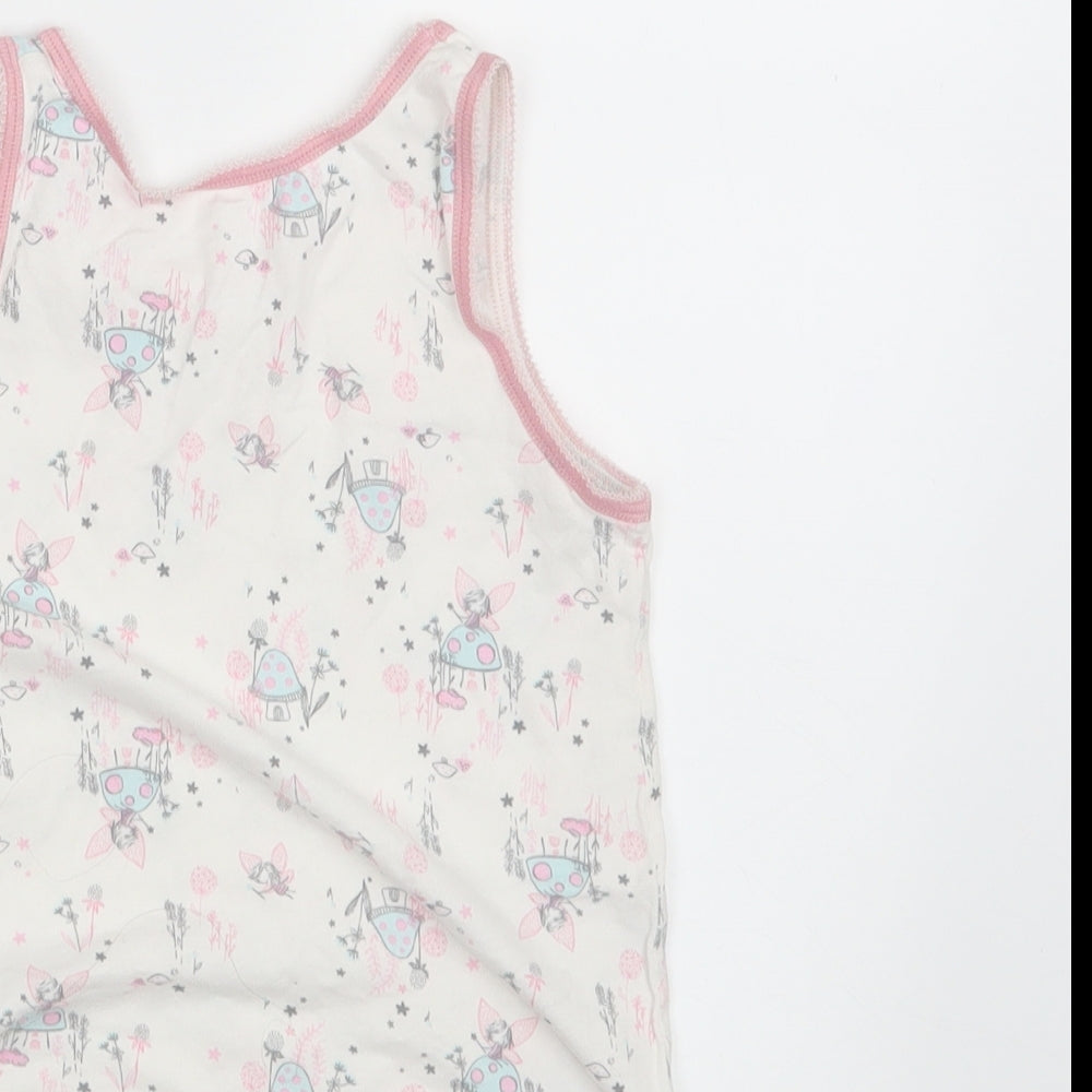 Nutmeg Girls White Floral Camisole Tank Size 5-6 Years
