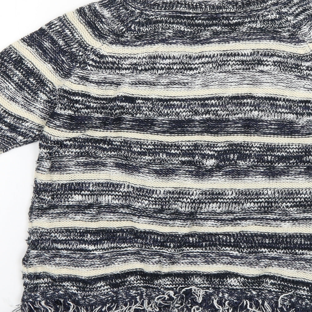 M&Co Womens Multicoloured Striped Pullover Jumper Size 12