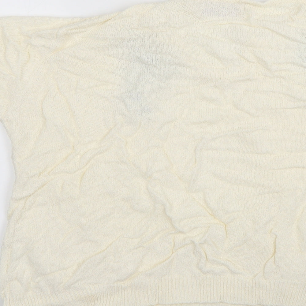EWM Womens White Pullover Jumper Size 18