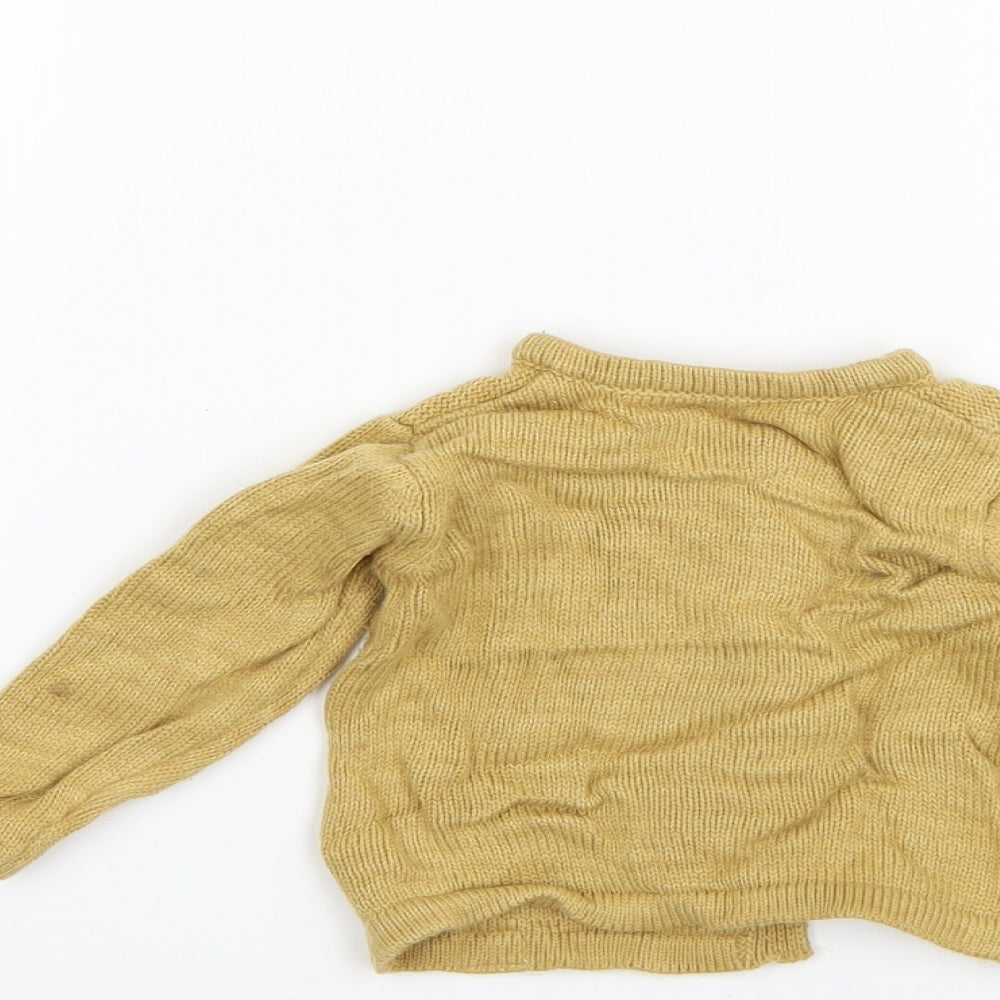 George Baby Yellow Cardigan Jumper Size 3-6 Months