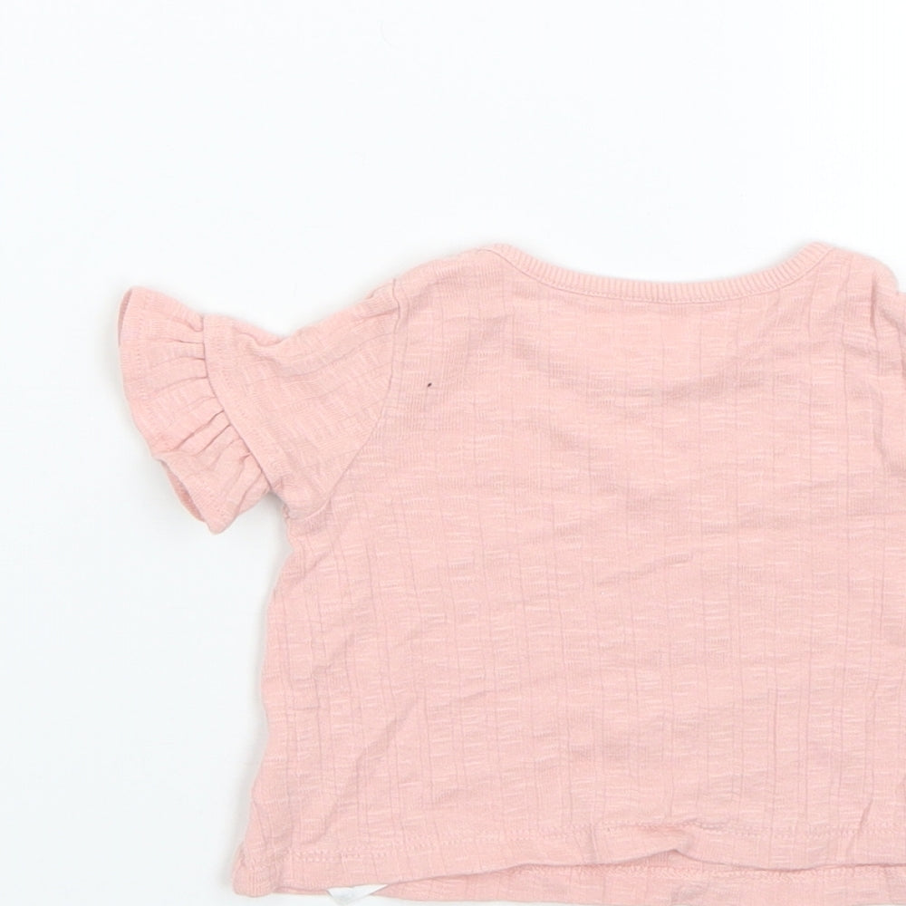 George Baby Pink Basic T-Shirt Size 0-3 Months