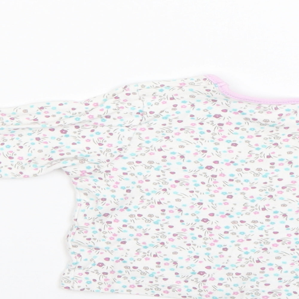George Baby Multicoloured Floral Basic T-Shirt Size 0-3 Months