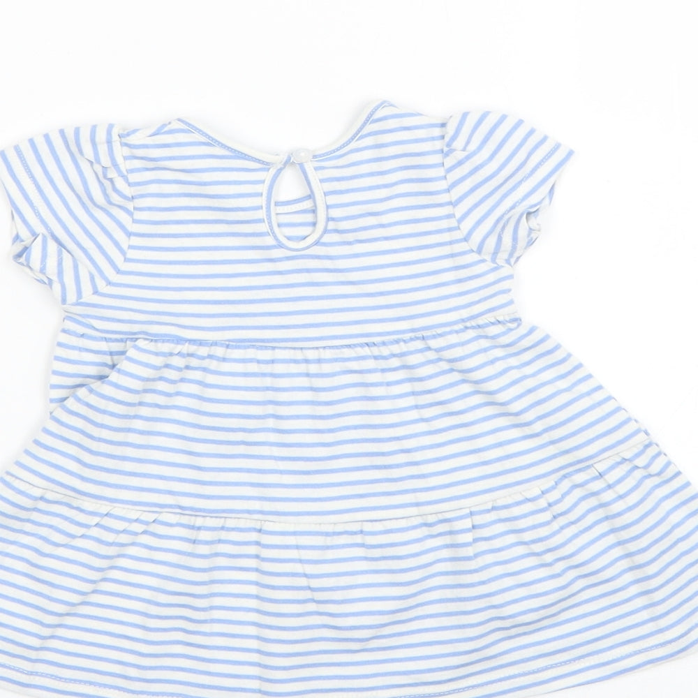 Primark Baby Blue Striped Fit & Flare Size 3-6 Months