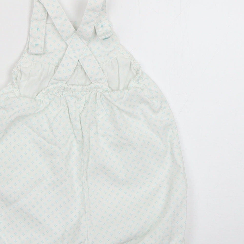 TU Baby Multicoloured Floral Dungaree Outfit/Set Size 0-3 Months
