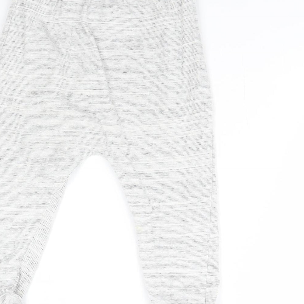 mamas & papas Girls Grey Jogger Trousers Size 18 Months