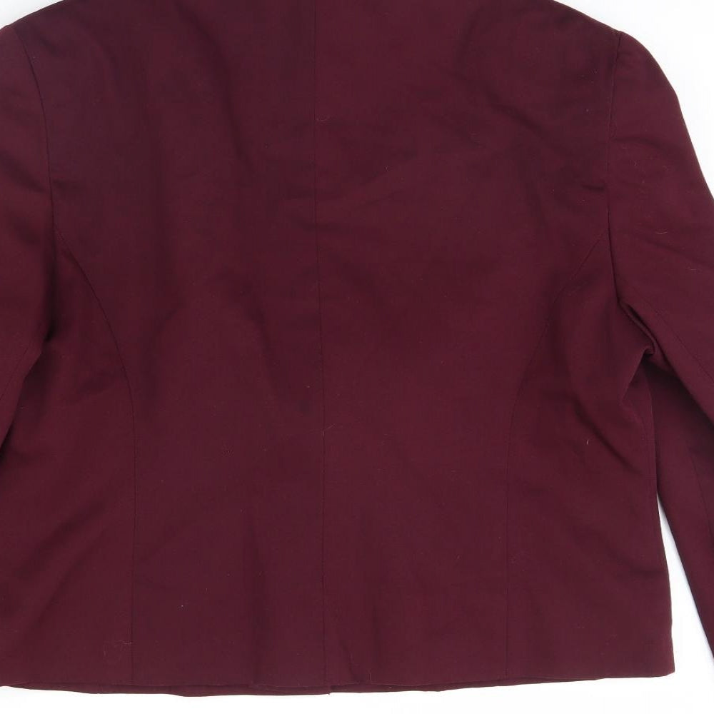 Preworn Womens Purple Jacket Size 18 - Shoulder Pads