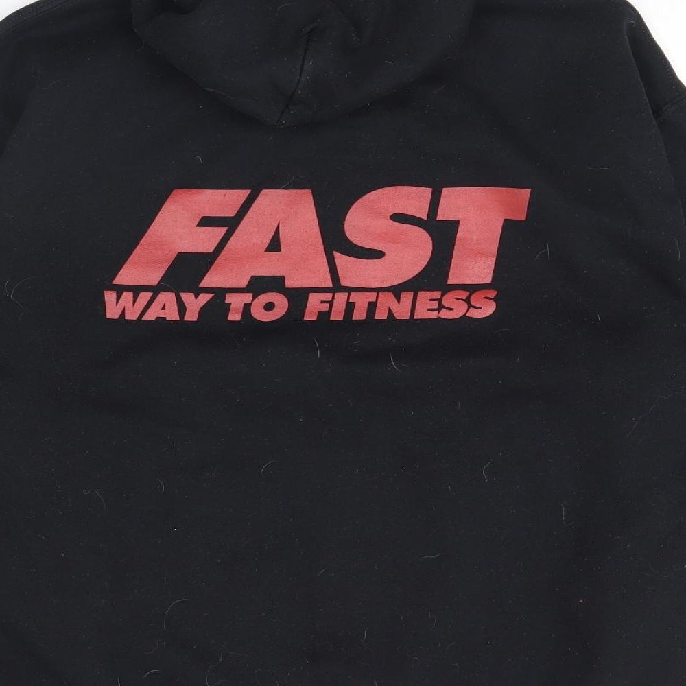 Gildan Mens Black Pullover Hoodie Size M