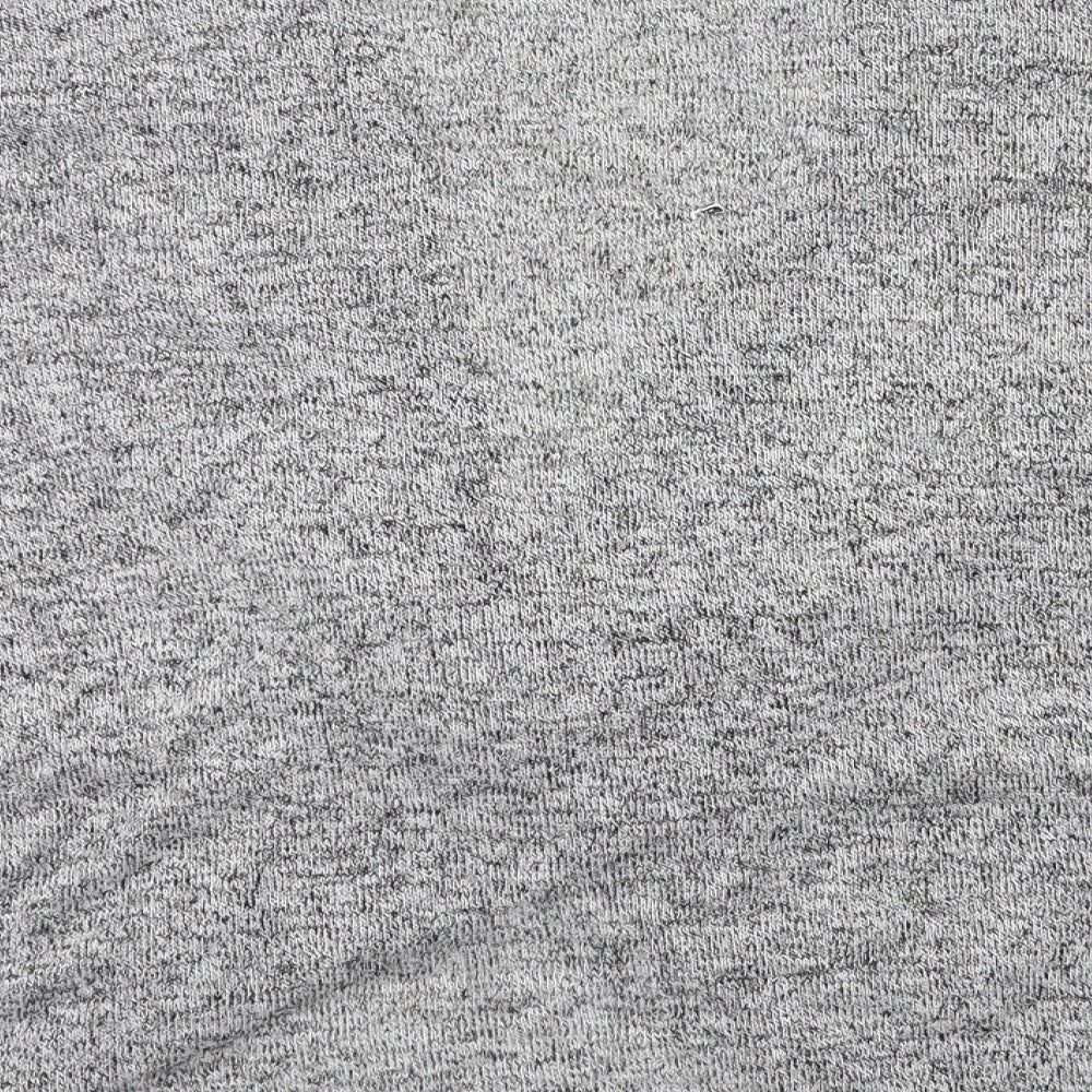 AX Paris Womens Grey Knit Basic Blouse Size M - knot detail