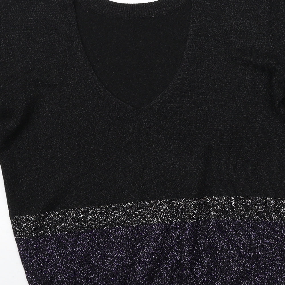 George Womens Black Knit Pullover Jumper Size 8