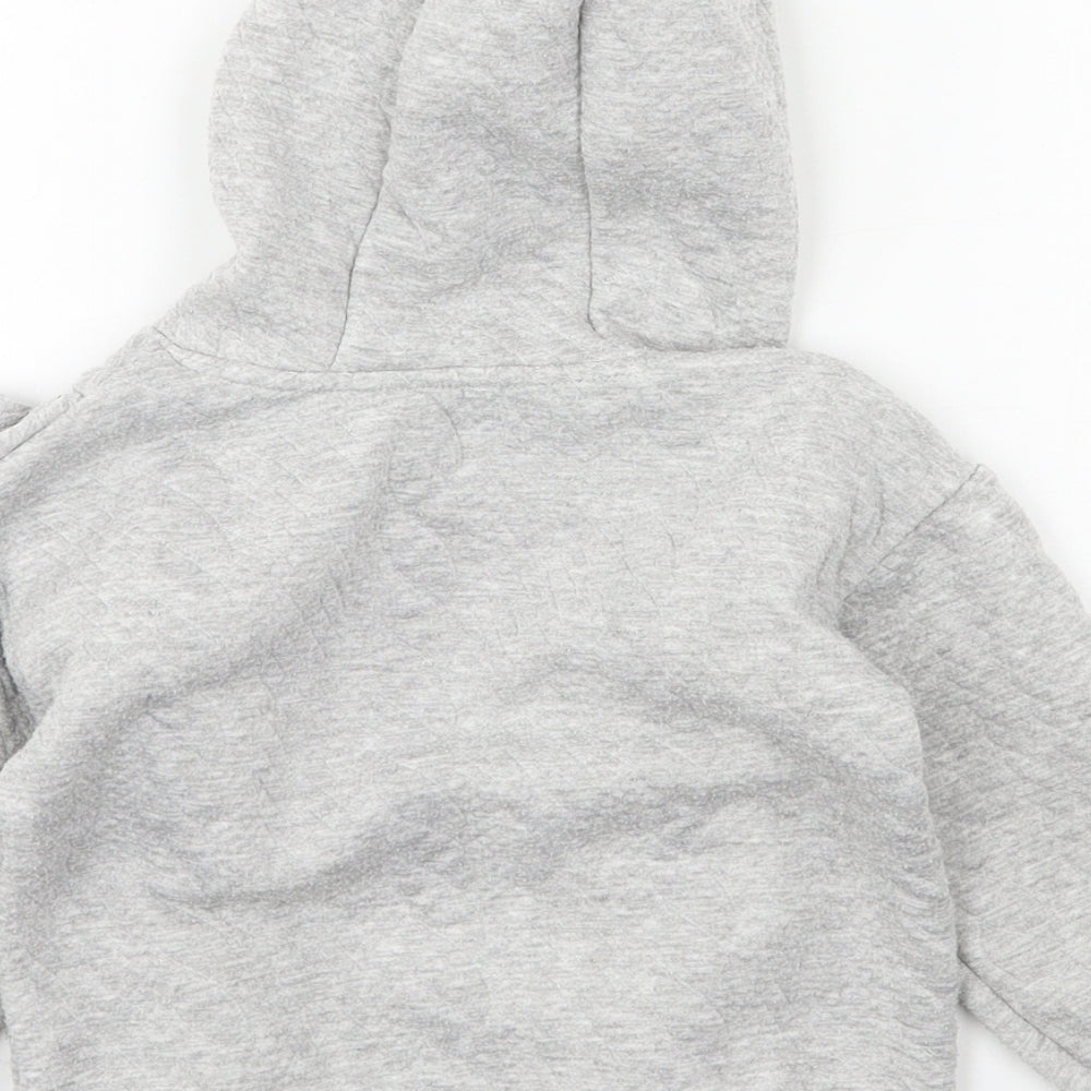 Matalan Boys Grey Jersey Pullover Hoodie Size 2-3 Years