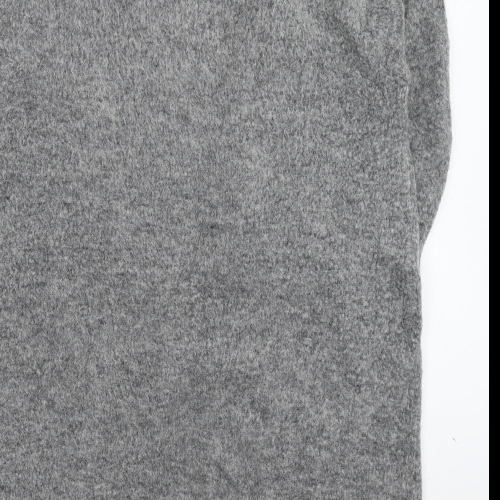 H&M Womens Grey Knit Cardigan Jumper Size M