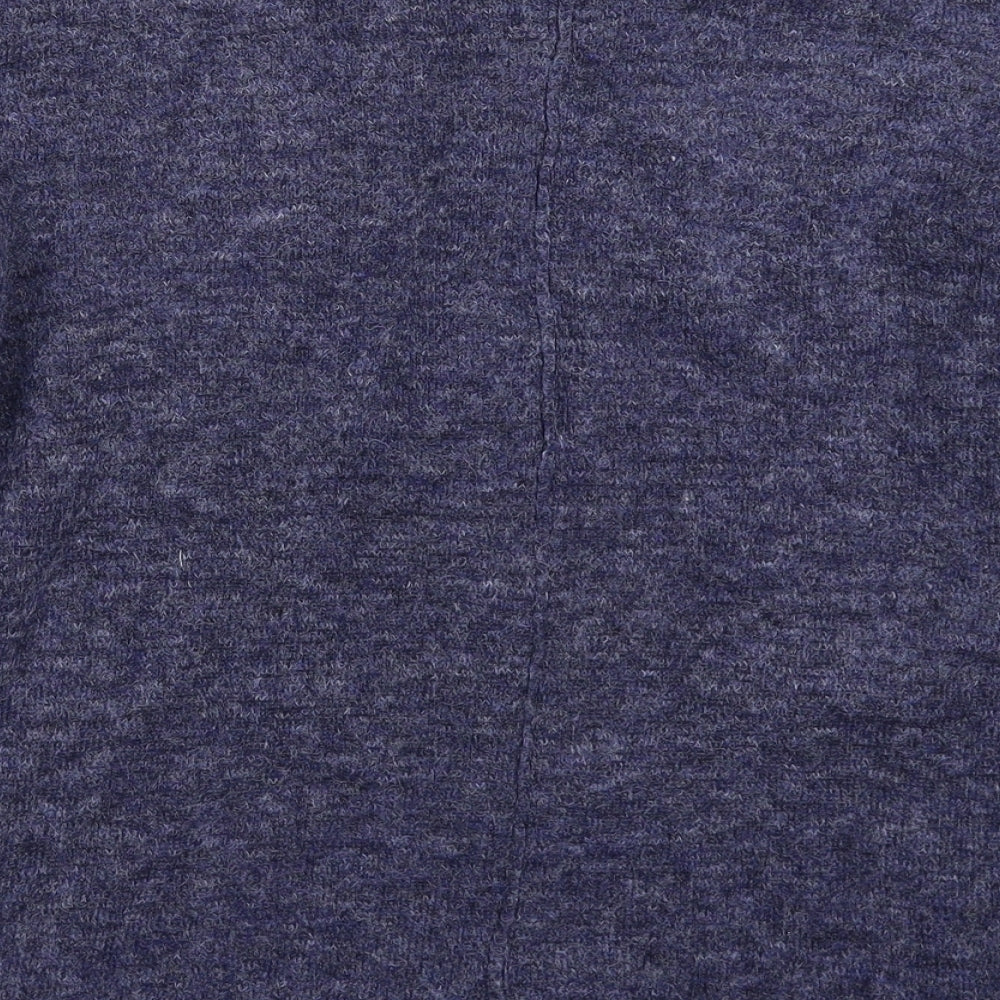 Papaya Womens Blue Knit Pullover Jumper Size M