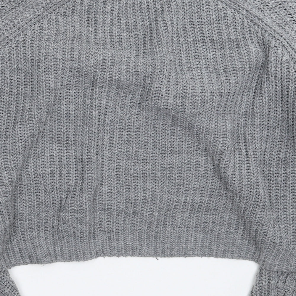 Primark Womens Grey Knit Pullover Jumper Size 12