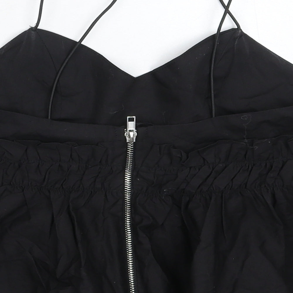 Missguided Womens Black Basic Tank Size 6