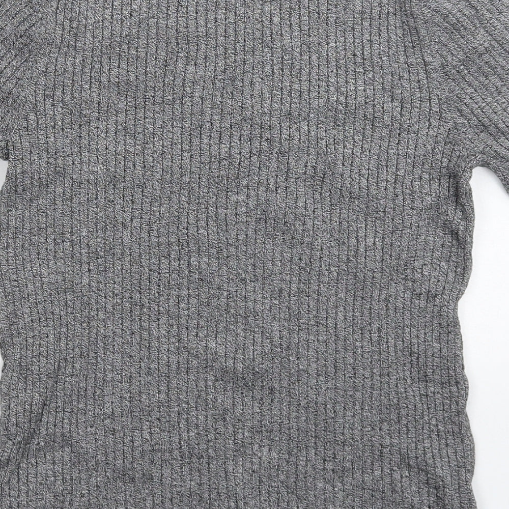 Marks and Spencer Womens Grey Knit Pullover Jumper Size 12