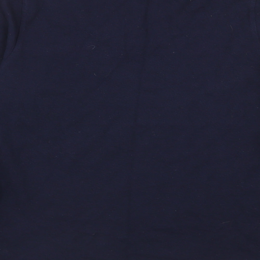 rosies Womens Blue Basic T-Shirt Size 14