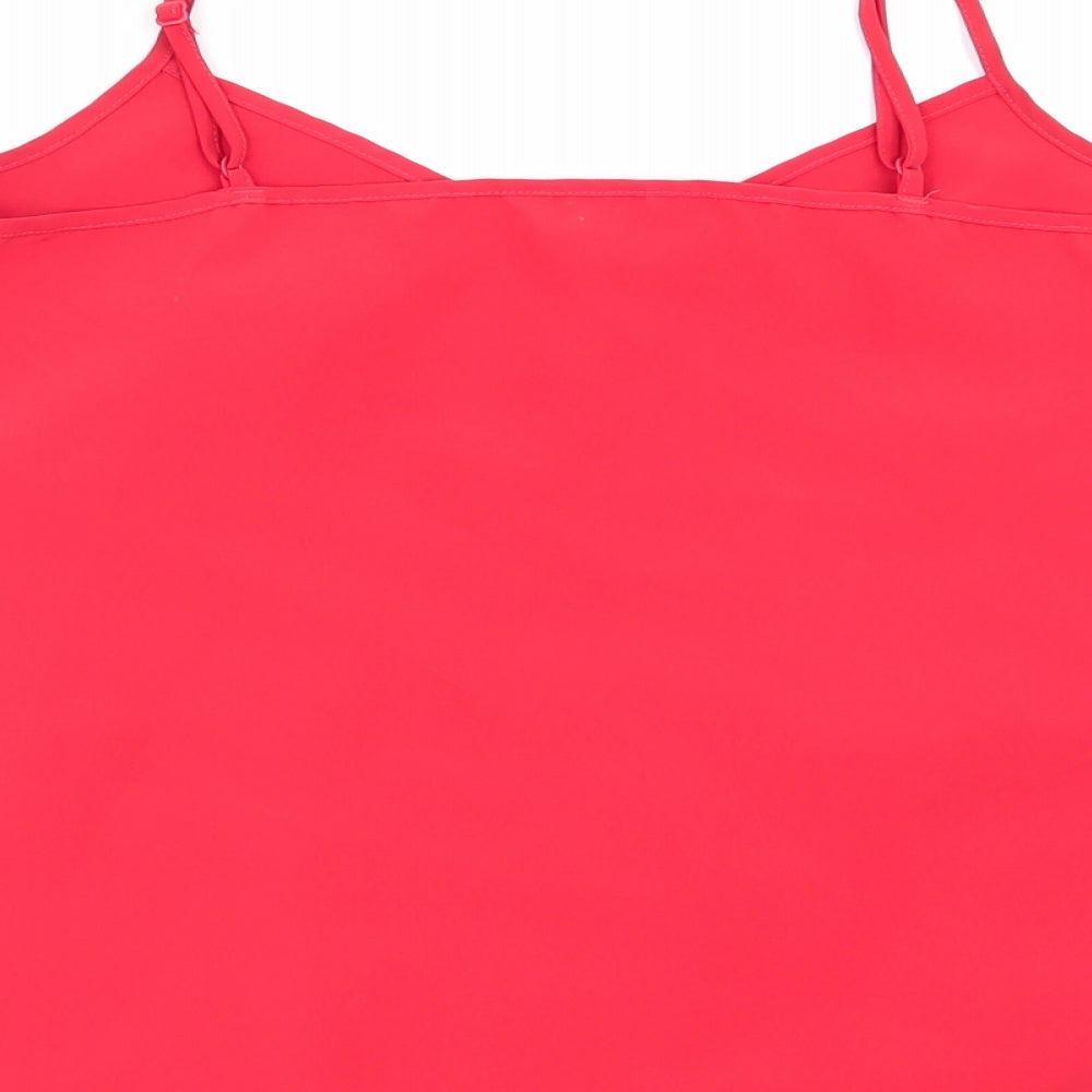 Miss Selfridge Womens Red Camisole Tank Size 10